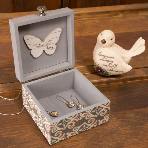 Vista 9 de Pavilion Gift Company 41047 Simple Spirits - Figura de pájaro y abuela, 3 pulgadas, color beige