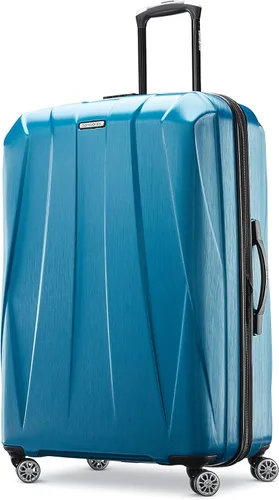 Vista 11 de Samsonite Centric 2 Set de maletas rígidas expandibles con ruedas giratorias dobles, Azul Caribe, Juego de 2 piezas (equipaje de mano/grande)
