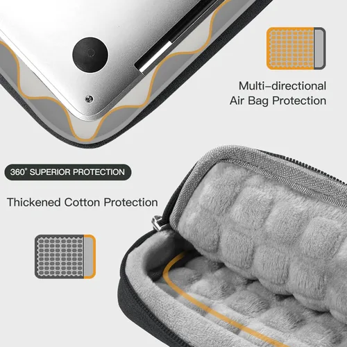 Vista 4 de Funda protectora de 360° para MacBook Pro M4/M3/M2/M1 Chips Pro/Max A2992 A2918 A2779 A2442 2024-2021, 13 pulgadas Air A2681 A2337 Pro A2686 A2338