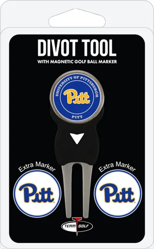 Vista 4 de Team Golf NCAA Unisex-Adult Team Golf NCAA Divot Tool with 3 Golf Ball Markers Pack, Markers are Removable Magnetic Double-Sided Enamel