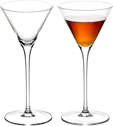 Vista 14 de KAMMAK DY012 - Juego de 2 vasos de cóctel de cristal de 3.3 onzas, DY012