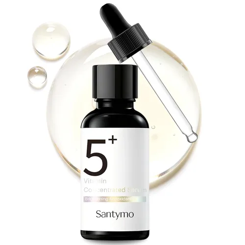 5+ Glutathione Vitamin Concentrated Serum - Fade Acne Scars & Dark Spots, Brightening Face Serum with Niacinamide, Vitamin C, Antioxidant Treatment