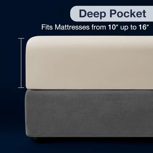Vista 4 de Casual Living Juego de Sábanas Twin de 3 Piezas Sábanas Refrescantes con 1 Funda de Almohada Microfibra Suave Hipoalergénica Lavable Juego de Cama
