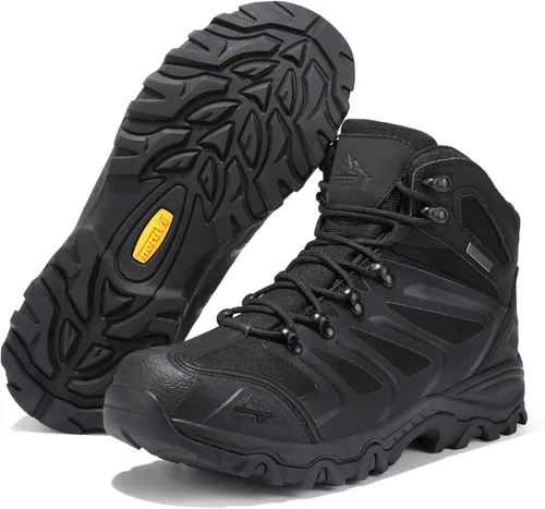 Vista 2 de NORTIV 8 Armadillo Botas de senderismo para hombre impermeables ligeras para exteriores, mochileros o senderismo