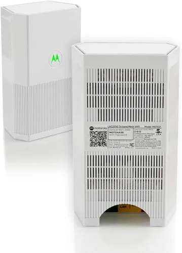 Vista 3 de Motorola MH7020 Series Gigabit Smart Home WiFi Router y malla (paquete de dos)