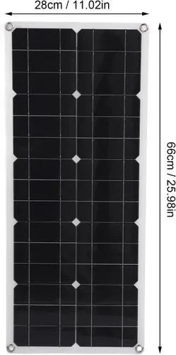 Vista 6 de Asixxsix Solar Panel Kit, 100W OBD Plug Solar Charge Controller Foldable Panel Energy Storage Flexible, Monocrystalline Kit for Outdoor RV Boat