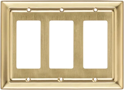 Vista 22 de Monarch Abode Placa de Pared Basculante de 1 Gang, Placa de Pared de Metal Decorativa Arquitectónica para Interruptor Individual, Placa Decorativa