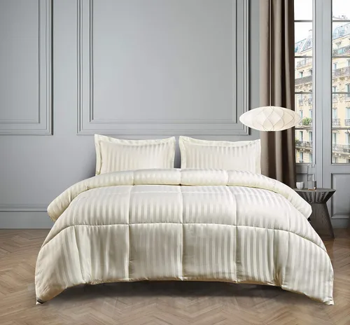 Vista 11 de Blue Ridge Home Fashions Kathy Ireland-Essentials - Juego de edredón reversible de 3 piezas de microfibra con diseño de damasco, color chocolate