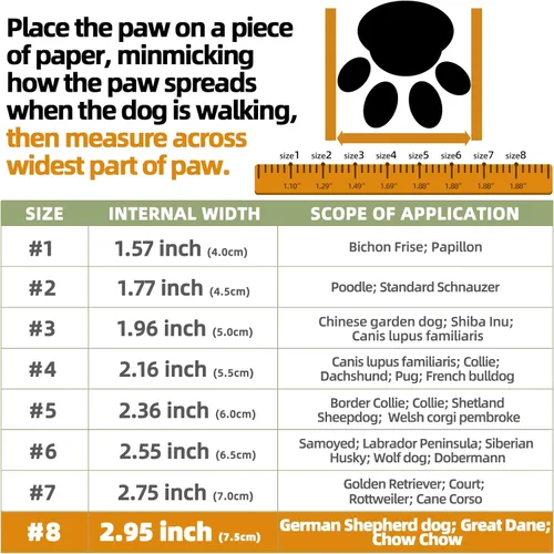 Vista 8 de Hcpet - Botas de perro para mascotas, impermeables, transpirables, antideslizantes, 3M, con correa reflectante de tamaño pequeño a grande, 4