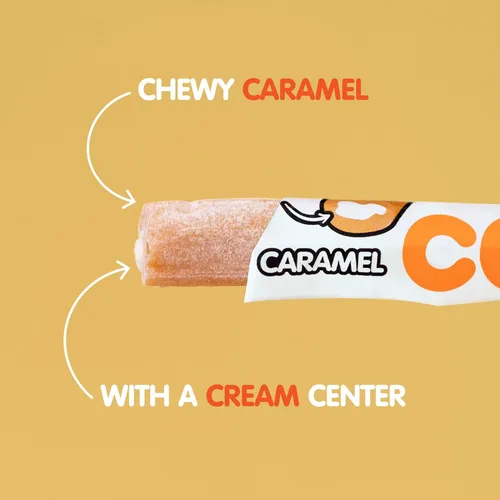 Vista 3 de Goetze's Cow Tales - Palitos de caramelo y crema, caja de 36 piezas