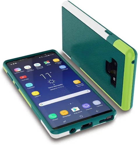 Vista 26 de Jeylly Funda para Galaxy Note 8, funda para Note 8, [3 colores] delgada híbrida resistente TPU suave y policarbonato duro a prueba de golpes, Vino