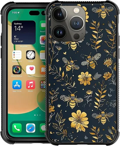 Vista 1446 de Funda compatible con iPhone 8 Plus, diseño de oso de bosque otoñal, a prueba de golpes, antiarañazos, carcasa trasera de policarbonato duro