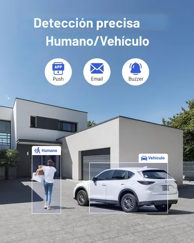 Vista 3 de ANNKE 3K Lite Sistema de cámara de seguridad con cable con detección AI de humanos/vehículos, DVR de vigilancia H.265+ de 8 canales con disco duro