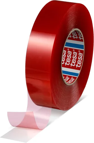 tesa 4965 Cinta de película PET original de doble cara, transparente, 2 pulgadas x 180 pies, 1 unidad
