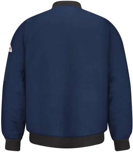 Vista 2 de Bulwark FR Men's Tall Size Flame Resistant 9 Oz Twill Cotton Excel Fr Team Jacket, Navy