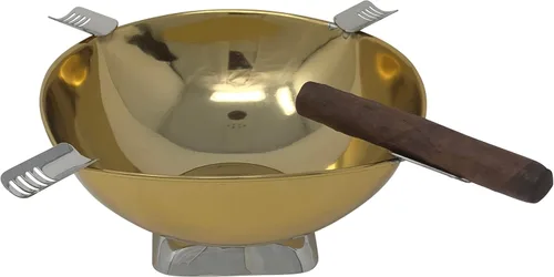 Vista 13 de Prestige Import Group Smokin Ash Quadrangle Escritorio Cigarro Cenicero Cuenco - Color: Polvo Coat Negro Mate