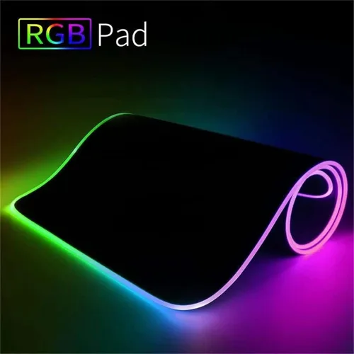 Vista 6 de Mouse Pads Anime Game Gaming Mouse Pad RGB Gamer PC Computer Mousepad Backlit Mause Pad Large XXL LED Desk Mat Keyboard Table 31.49 inch x12 inch A4