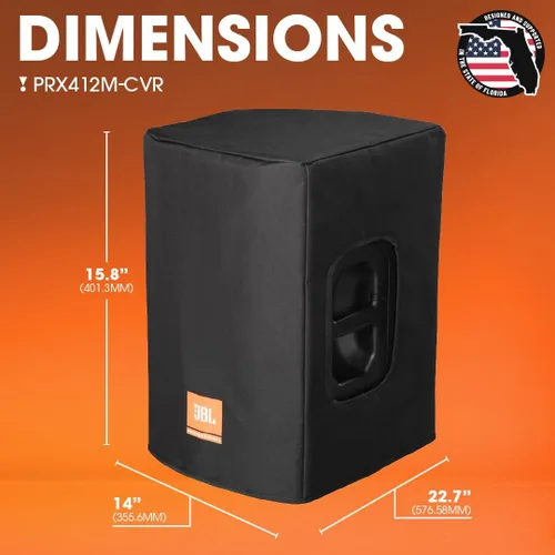 Vista 6 de JBL Bags PRX400 Series Funda diseñada para altavoces JBL PRX412M de 12 pulgadas (PRX412M-CVR)