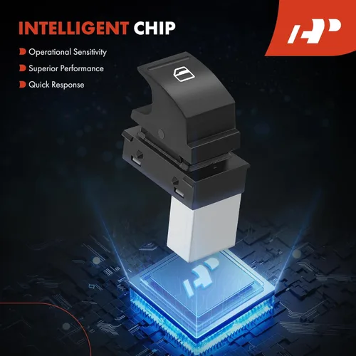 Vista 6 de A-Premium Interruptor de ventana eléctrico compatible con Volkswagen Jetta 2005-2017, Passat 2006-2017, Touareg 2004-2017, Golf 11-13, Tiguan