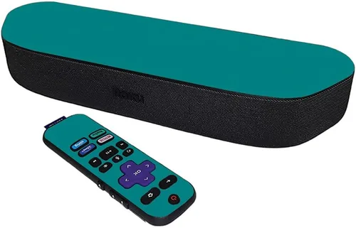 Vista 21 de MightySkins Skin compatible con Roku Streambar Media Player (2020) - Azul sólido Funda protectora de vinilo duradera y única Fácil de aplicar