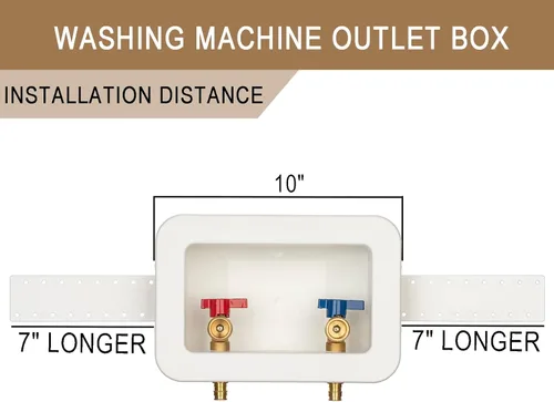 Vista 9 de [1 unidad] Lingmfg Caja de salida para lavadora PEX-A expansión con drenaje central de 2 pulgadas, expansión PEX-A de 1/2 pulgada, conecta mangueras