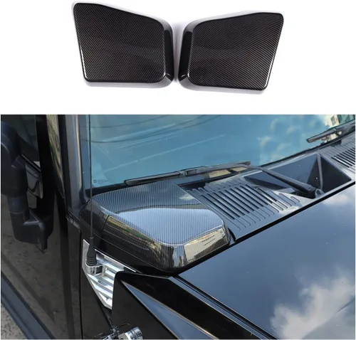 Vista 7 de Cubierta de ventilación lateral para campana de entrada de aire compatible con Hummer H2 2003-2009, accesorios de protección de moldura ABS, 2 Plata