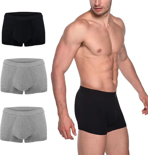 Vista 11 de AIRCUTE Washable Absorbency Urinary Incontinence Underwear for Men Bladder Leakage Protection Boxer Briefs, 3 Pack