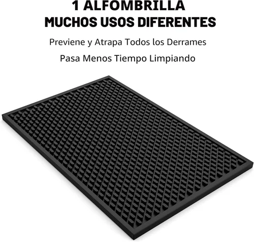 Vista 9 de AXIESO Estera de goteo de silicona - de 1/2 pulgada de espesor, resistente al calor y segura para alimentos - para encimera, barra de café