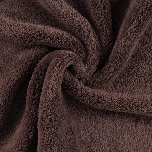 Vista 3 de Arkwright Toallas de microfibra de vellón coral, paquete de 10, resistentes al blanqueo, juego de toallas absorbentes para secado del cabello Marrón