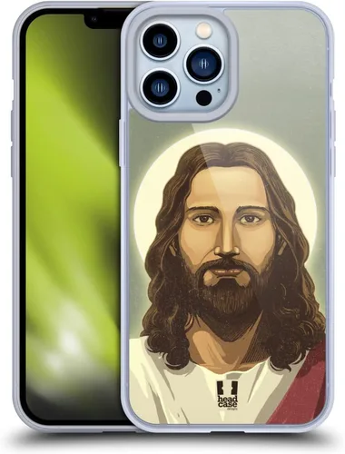 Vista 8 de Head Case Designs Angel Religious Portraits Gel Case [Military Grade Protection] Compatible with Apple iPhone 13 Pro Max and Compatible with MagSafe