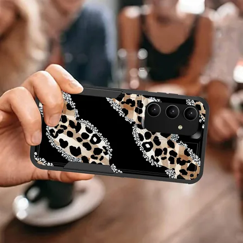 Vista 732 de Funda para Galaxy A14 5G, resistente de doble capa híbrida de policarbonato duro, goma suave, a prueba de golpes, funda protectora resistente