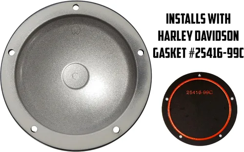 Vista 4 de Custom Aluminum 5 Hole Twin Cam Derby Clutch Cover for Harley Davidson - Marilyn (Glossy Finish, 1999-2015 Touring & Trike Models)