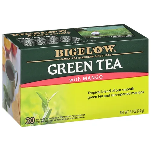 Vista 42 de Bigelow Tea Té verde clásico, té con cafeína con té verde, caja de 40 unidades (paquete de 6), 240 bolsas de té en total