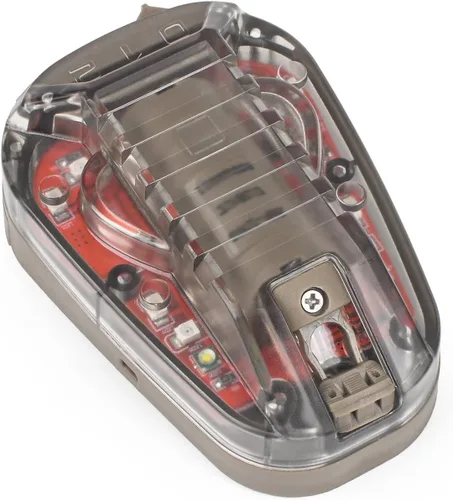 Vista 9 de NOBUHIRO Tactical Helmet Signal Light Optional 4 Modes with Visible LED + IR Constant-on/Strobe, Waterproof Ladybird Survival Identification Lamp