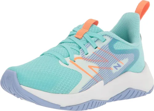 Vista 21 de New Balance Rave Run V2 con cordones unisex para niños Negro/Blanco