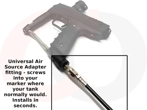 Vista 3 de Captain O-Ring Línea remota de lujo para tanques de aire de alta presión (HPA) / CO2 de Paintball