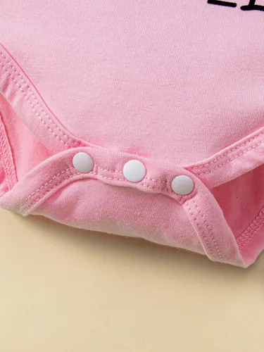 Vista 7 de Conjunto de mameluco y pantalones para niñas de 0 a 18 meses con estampado de elefante