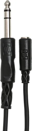 Vista 2 de Cable adaptador para cable de auriculares Hosa MHE310 de hembra TRS 1/8 pulgadas a macho TRS de 1/4 pulgadas, de 10 pies