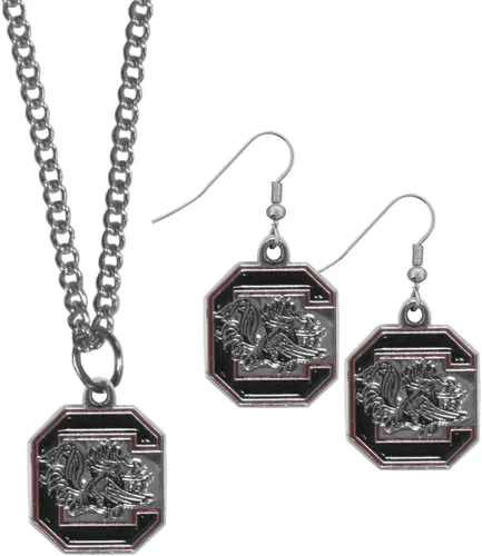 Vista 25 de Siskiyou Sports NCAA unisex-adult Dangle Earrings and Chain Necklace Set