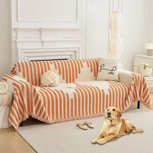 Vista 15 de HAOMAIJIA Fundas de Sofá Boho para Sofá de 2 Cojines - Amigable con Mascotas, Funda Suave y Gruesa Antideslizante para Perros - Protector de Muebles