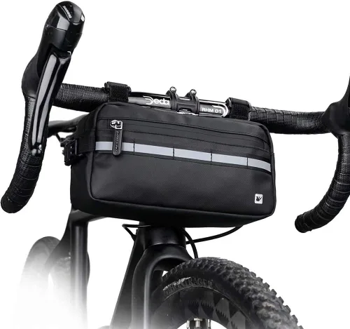 Vista 2 de Rhinowalk Bolso de manillar de bicicleta multifunción Bolsa frontal 3L Bolsa de marco de bicicleta Bolsa de hombro impermeable Bolso de cintura