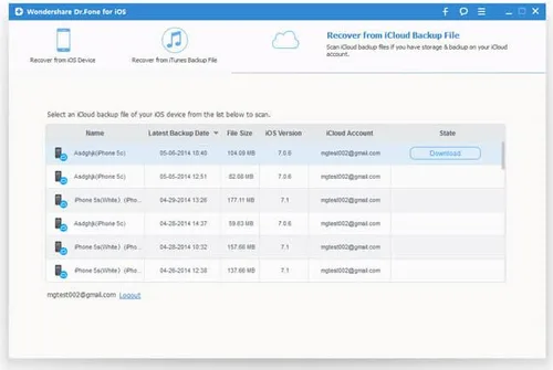 Vista 6 de Wondershare dr.fone toolkit - iOS Data Recovery [Download] [Download]