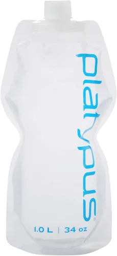Platypus SoftBottle - Botella de agua plegable para mochileros con tapa de cierre