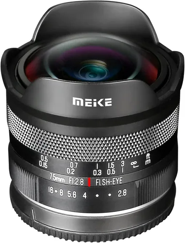 Vista 10 de Meike MK-0.295 in f2.8 Ultra Wide Circular APS-C Lente Ojo de Pez de Enfoque Manual para Sony E Mount Cámara sin espejo