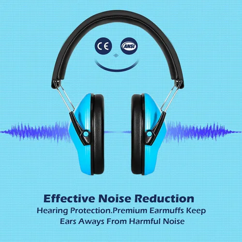 Vista 4 de DISON Kids Ear Protection Ear Muffs, 28dB Noise Cancelling Headphones for Kids Children,Ear Protection Safety Earmuffs
