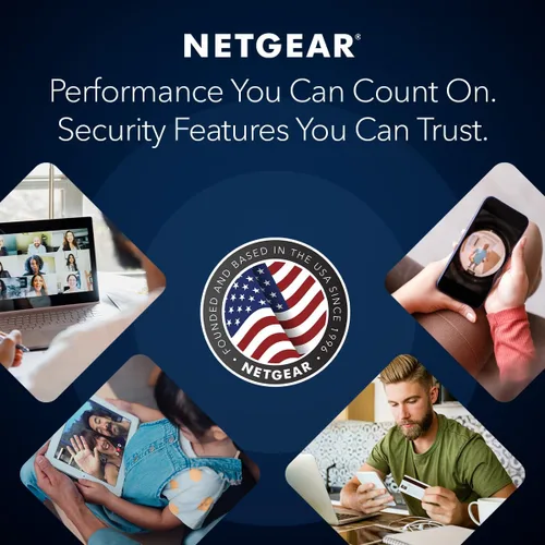 Vista 3 de NETGEAR Nighthawk Router WiFi 6 de Banda Dual de 6 Flujos (RAX54S) – Características de Seguridad, Velocidad Inalámbrica AX5400, Hasta 5.4 Gbps