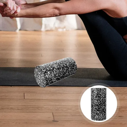 Vista 6 de NOLITOY Rodillo de espuma de ejercicio ligero para masaje muscular y alivio de espalda, cilindro de espuma de alta densidad para terapia de tejido