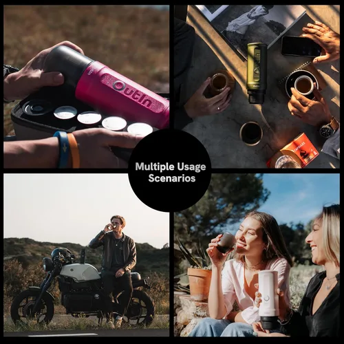 Vista 5 de OutIn Juego completo Nano Máquina de espresso portátil con accesorios de doble disparo