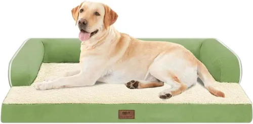 Vista 28 de Cama ortopédica extra grande para perros impermeable: cama de espuma viscoelástica para perros XL y extra grandes, sofá sofá, lavable con funda