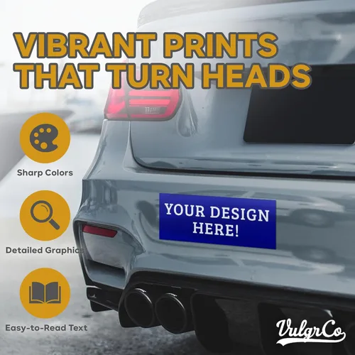 Vista 5 de VulgrCo Calcomanías Personalizadas para Parachoques de Automóviles, Calcomanía Personalizada Resistente a la Intemperie para Automóviles, Camiones